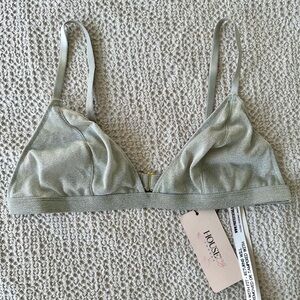House of CB Silver Sparkly Glitter Bralette BRAND NEW WITH TAG